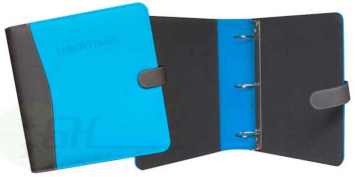 CARPETA DE 2 PULGADAS COMBINADA Y TREVILLA MATERIAL PIEL SINTETICA