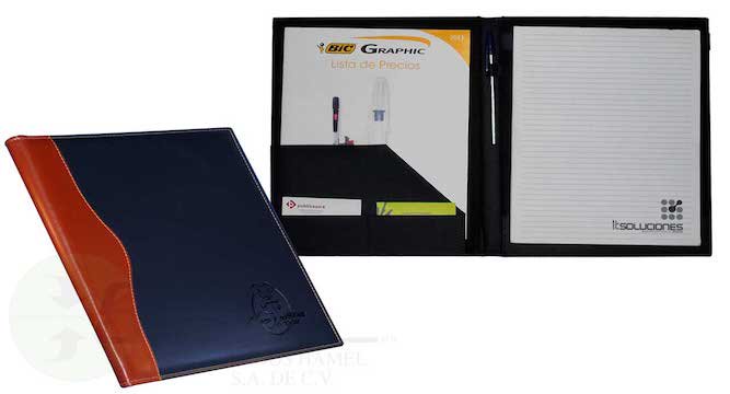 CARPETA DE CONVENCION COMBINADA EN MATERIAL CURPIEL